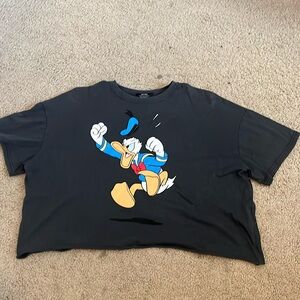Grey Donald Duck graphic tee